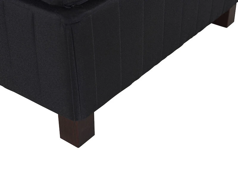 Lumi Pocket Jenkkisänky 160 | L | Musta Bianca, 10cm Wenge Jalat 4 Lumi Pocket Jenkkisänky 160 | L | Musta Bianca, 10cm Wenge Jalat - Image 4