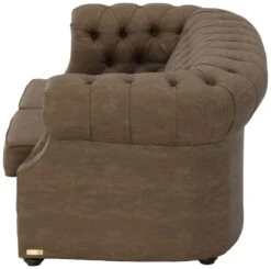 Chesterfield 2-istuttava Sohva Ruskea Nevada 24, Wenge Jalat -Yleinen Kotikauppa chesterfield sohva 2 istuttava ruskea nevada kangas 0