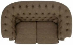 Chesterfield 2-istuttava Sohva Ruskea Nevada 24, Wenge Jalat -Yleinen Kotikauppa chesterfield sohva 2 istuttava ruskea nevada kangas 2