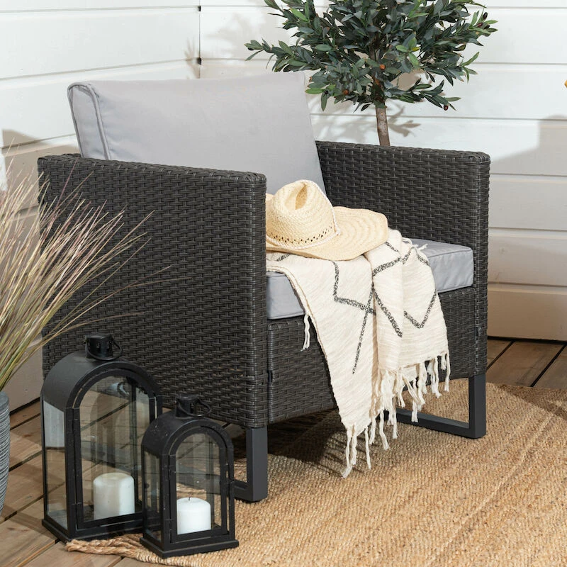 Dublin Nojatuoli Tummanharmaa, Harmaat Pehmusteet 5 Dublin Nojatuoli Tummanharmaa, Harmaat Pehmusteet - Image 5