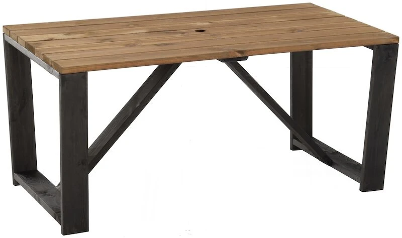 Ecofurn Jussi Ruokapöytä 160x88 Cm Musta Runko, Ruskea Kansi 1 Ecofurn Jussi Ruokapöytä 160x88 Cm Musta Runko, Ruskea Kansi