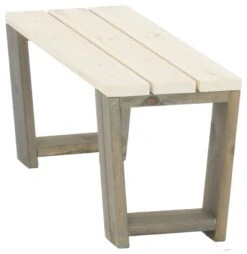 Ecofurn Jussi Penkki 100 Cm Harmaa Runko, Valkoinen Kansi