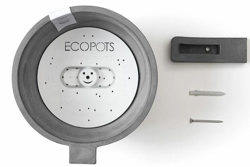 Ecopots Amsterdam Seinäruukku 20 Cm Harmaa 2 Ecopots Amsterdam Seinäruukku 20 Cm Harmaa - Image 2