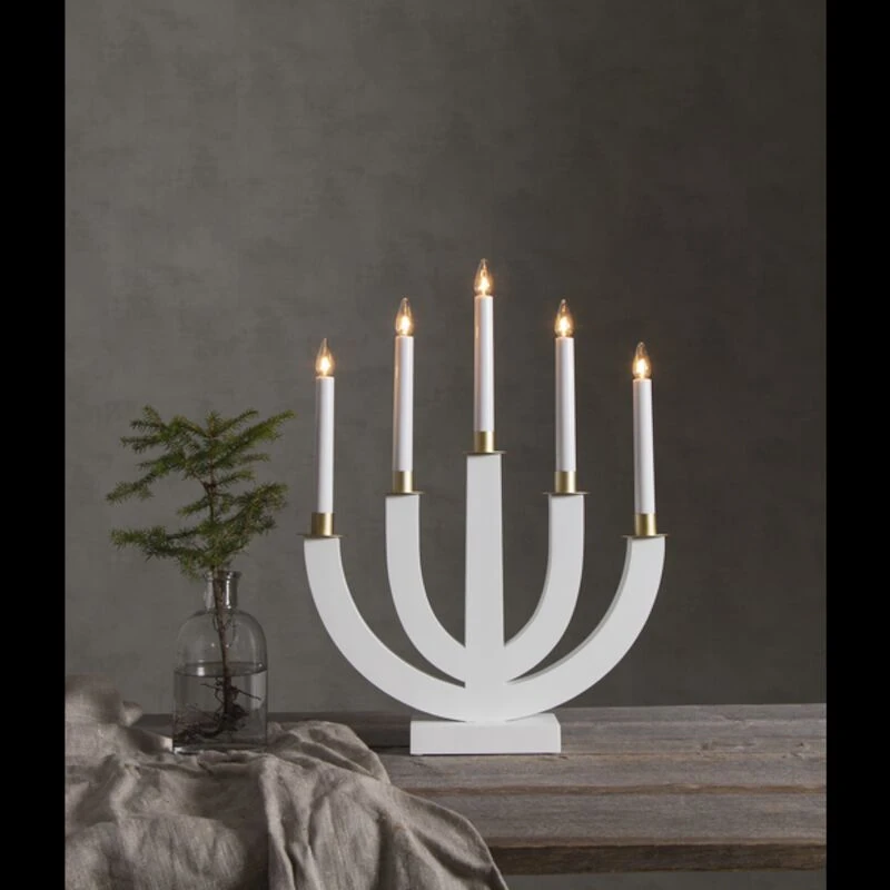 Star Trading Eli 5-haarainen Kynttelikkö Valkoinen 4 Star Trading Eli 5-haarainen Kynttelikkö Valkoinen - Image 4