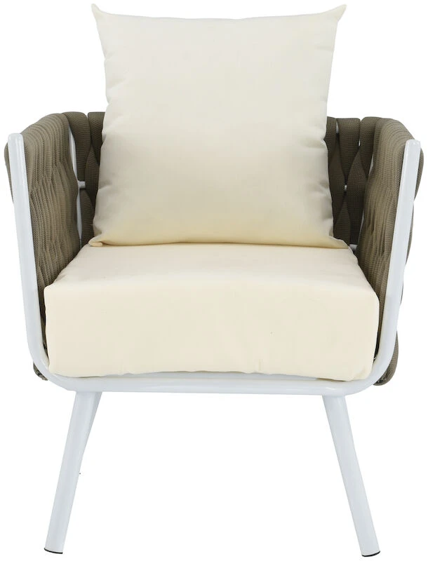 Tunturi Nojatuoli Vihertävän Harmaa/valkoinen 3 Tunturi Nojatuoli Vihertävän Harmaa/valkoinen - Image 3