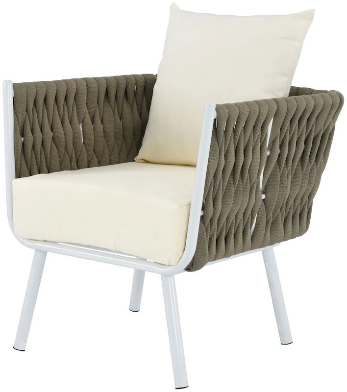 Tunturi Nojatuoli Vihertävän Harmaa/valkoinen 4 Tunturi Nojatuoli Vihertävän Harmaa/valkoinen - Image 4