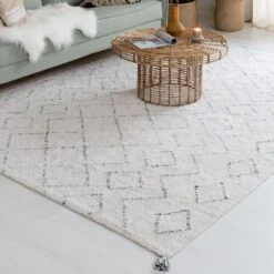 Fanni K Hanki Puuvillamatto 80x200 Cm Valkoinen/musta