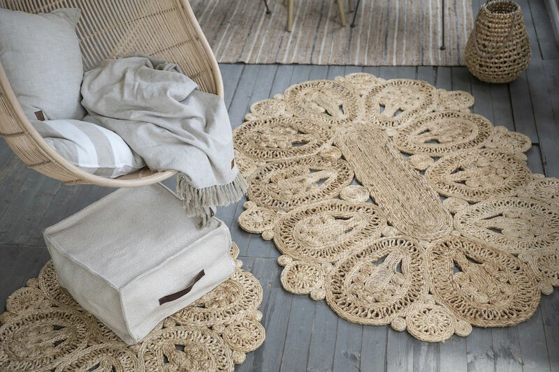 Fanni K Kieppi Juuttimatto 120x180 Cm Ovaali Luonnonväri 4 Fanni K Kieppi Juuttimatto 120x180 Cm Ovaali Luonnonväri - Image 4