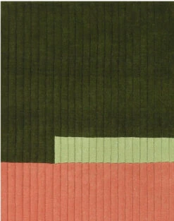 Finarte Jade Villamatto 170x230 Cm Vihreä/pinkki