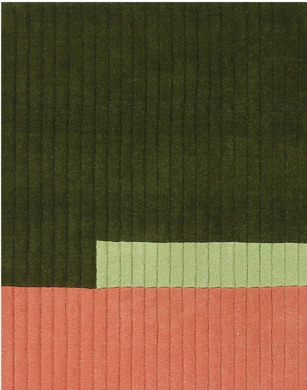 Finarte Jade Villamatto 170x230 Cm Vihreä/pinkki 1 Finarte Jade Villamatto 170x230 Cm Vihreä/pinkki