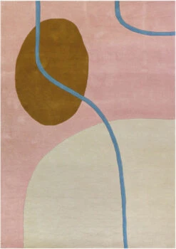 Finarte Ruukku Villamatto 160x230 Cm Kulta/vaaleansininen -Yleinen Kotikauppa finarte ruukku villamatto vaaleanpunainen