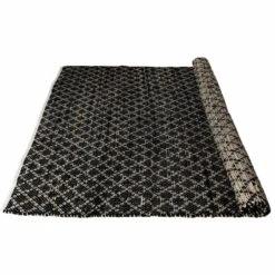 GOF Savanni Kierrätysmatto 140x200 Cm Musta/luonnonväri -Yleinen Kotikauppa gof savanni kierr tyspuuvillamatto musta luonnonv ri 4