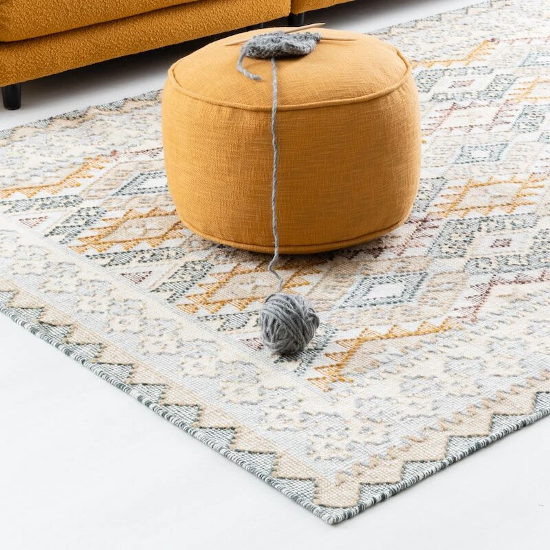 Halti Villamatto 160x230 Cm Harmaa/okra 4 Halti Villamatto 160x230 Cm Harmaa/okra - Image 4