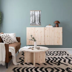 Sumuinen Aamu Juliste 50x70 Cm -Yleinen Kotikauppa havu kaappi puuvalmis 160cm seinalla web 25