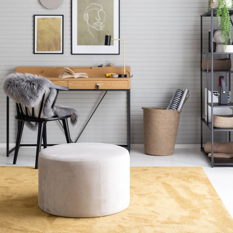 Helmi Pyöreä Samettirahi Ø60 Cm Beige Brunei 06 Kangas 6 Helmi Pyöreä Samettirahi Ø60 Cm Beige Brunei 06 Kangas - Image 6