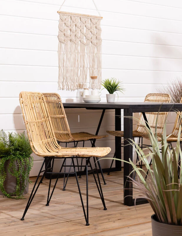 Honka-Pyry 4-hengen Ruokailuryhmä Musta-luonnonväri 6 Honka-Pyry 4-hengen Ruokailuryhmä Musta-luonnonväri - Image 6