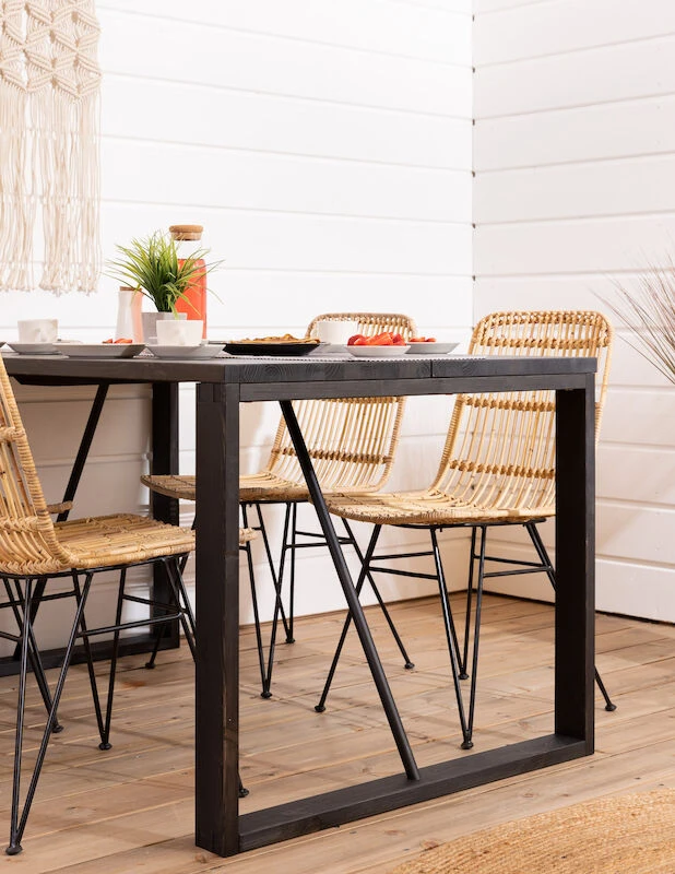 Honka-Pyry 4-hengen Ruokailuryhmä Musta-luonnonväri 3 Honka-Pyry 4-hengen Ruokailuryhmä Musta-luonnonväri - Image 3