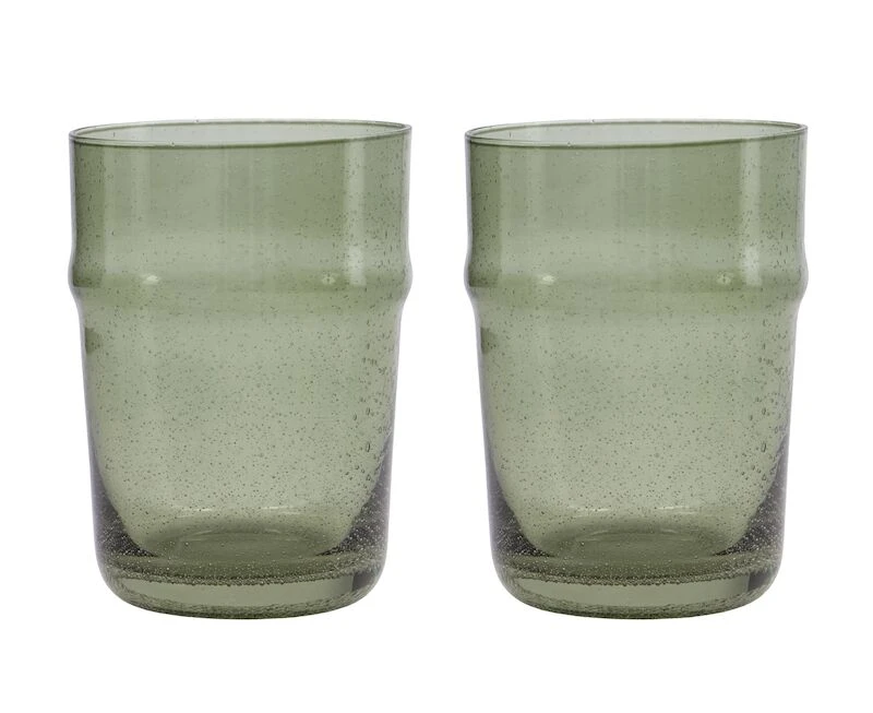 House Doctor Rain Lasit 2 Kpl Vihreä 2 House Doctor Rain Lasit 2 Kpl Vihreä - Image 2