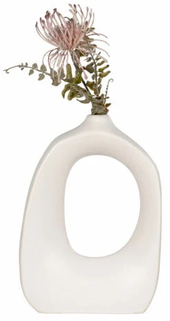 House Nordic Keraaminen Vaasi 9x19x27,5 Cm Valkoinen