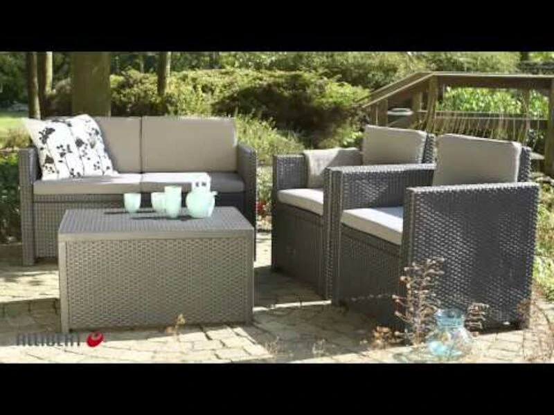 Keter Monaco Sohvaryhmä Säilytyspöydällä, Ruskea 2 Keter Monaco Sohvaryhmä Säilytyspöydällä, Ruskea - Image 2