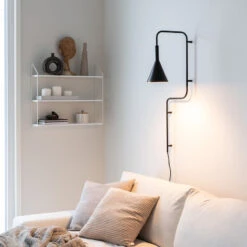 Hübsch Rope Seinälamppu E27 Musta 81 Cm