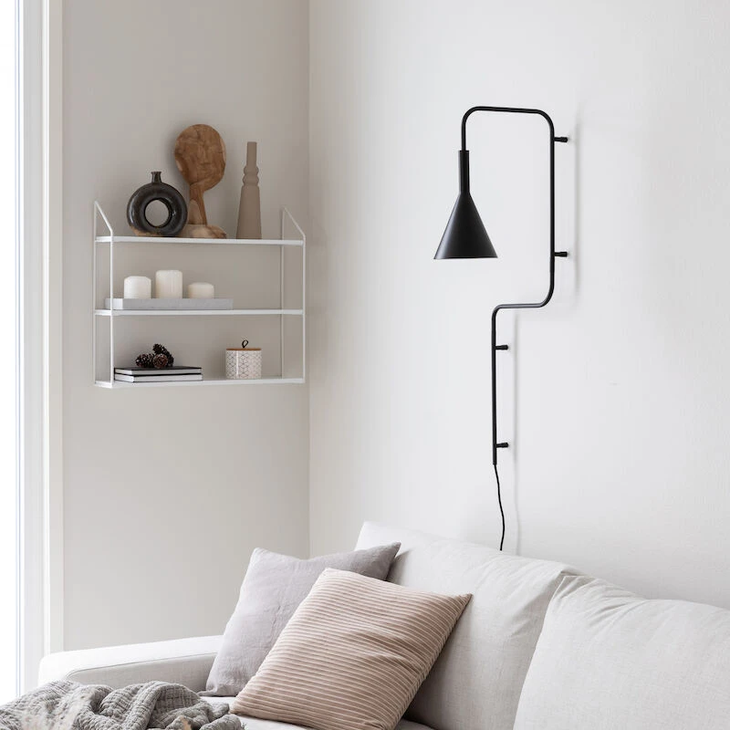 Hübsch Rope Seinälamppu E27 Musta 81 Cm 3 Hübsch Rope Seinälamppu E27 Musta 81 Cm - Image 3