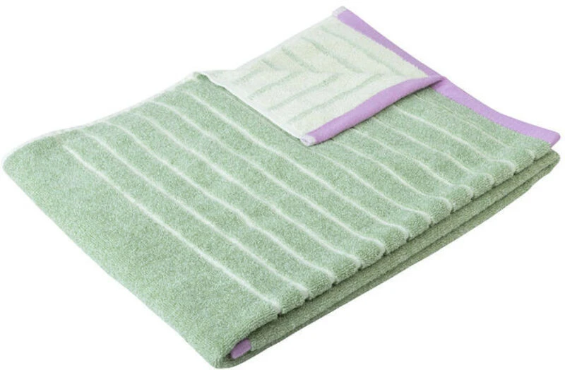 Hübsch Promenade Käsipyyhe 50x100 Cm Vihreä/pinkki 2 Hübsch Promenade Käsipyyhe 50x100 Cm Vihreä/pinkki - Image 2