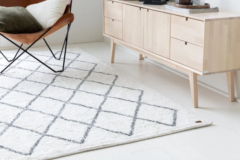 Joki Puuvillamatto 80x250 Cm Valkoinen 4 Joki Puuvillamatto 80x250 Cm Valkoinen - Image 4