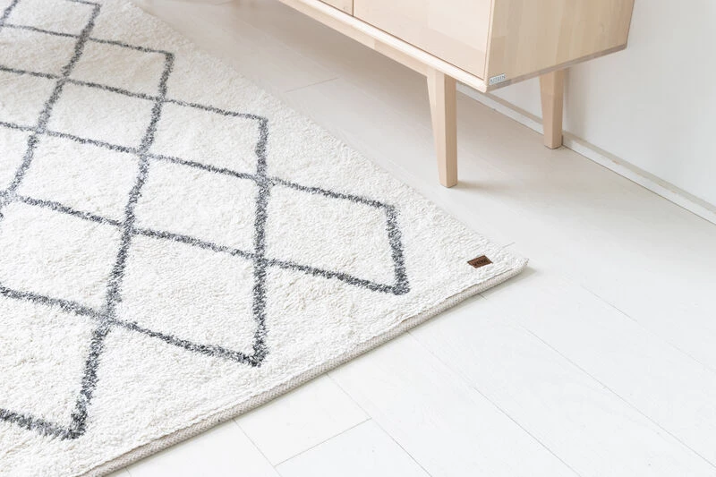 Joki Puuvillamatto 80x250 Cm Valkoinen 2 Joki Puuvillamatto 80x250 Cm Valkoinen - Image 2