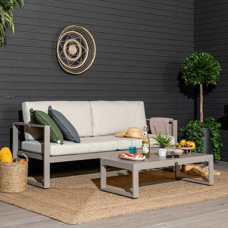 Kallas Sohvapöytä 110x50 Cm Greige 2 Kallas Sohvapöytä 110x50 Cm Greige - Image 2