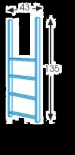 Unipuu Kerrossänkytikkaat 135 Valkoinen