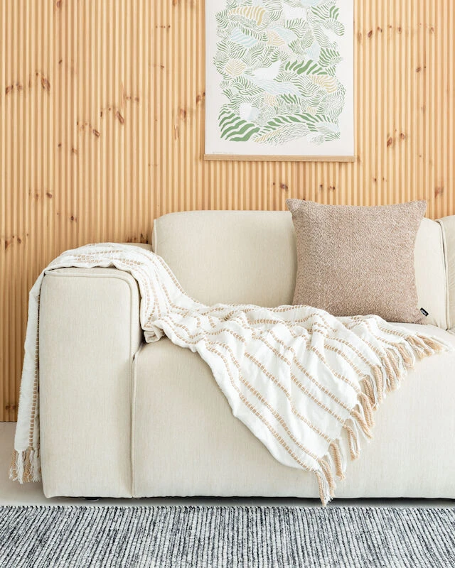 Ketju Torkkupeitto 130x170 Cm Valkoinen/maitokahvi 3 Ketju Torkkupeitto 130x170 Cm Valkoinen/maitokahvi - Image 3