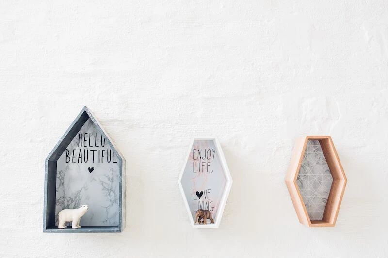 Kiddow Seinähylly Talo 24x12x40 Cm Betoni/marmori Look 2 Kiddow Seinähylly Talo 24x12x40 Cm Betoni/marmori Look - Image 2