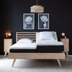 Kiteen Notte-Unia 100 Moottorisänkypaketti 160x200 Cm Koivu Luonnonväri