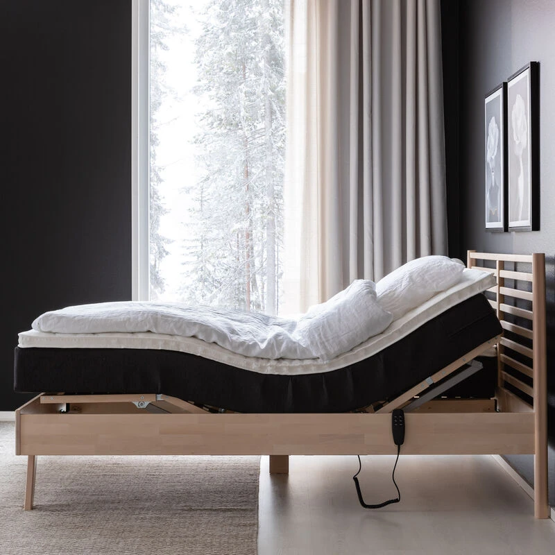 Kiteen Notte-Unia 100 Moottorisänkypaketti 160x200 Cm Koivu Luonnonväri 4 Kiteen Notte-Unia 100 Moottorisänkypaketti 160x200 Cm Koivu Luonnonväri - Image 4