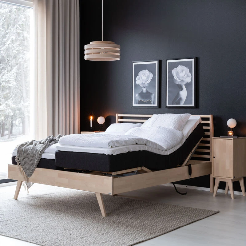 Kiteen Notte-Unia 100 Moottorisänkypaketti 160x200 Cm Koivu Luonnonväri 3 Kiteen Notte-Unia 100 Moottorisänkypaketti 160x200 Cm Koivu Luonnonväri - Image 3