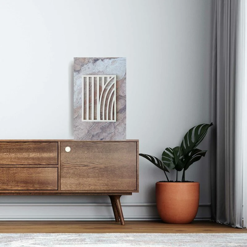 Koivuiset Taipuva Metsä Marmori Akustiikkataulu 36x56 Cm Hiekka 4 Koivuiset Taipuva Metsä Marmori Akustiikkataulu 36x56 Cm Hiekka - Image 4