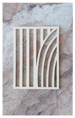 Koivuiset Taipuva Metsä Marmori Akustiikkataulu 36x56 Cm Hiekka