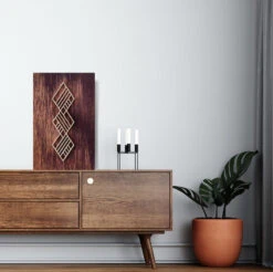 Koivuiset Boho Vinouma Akustiikkataulu 36x56 Cm Punajuuri