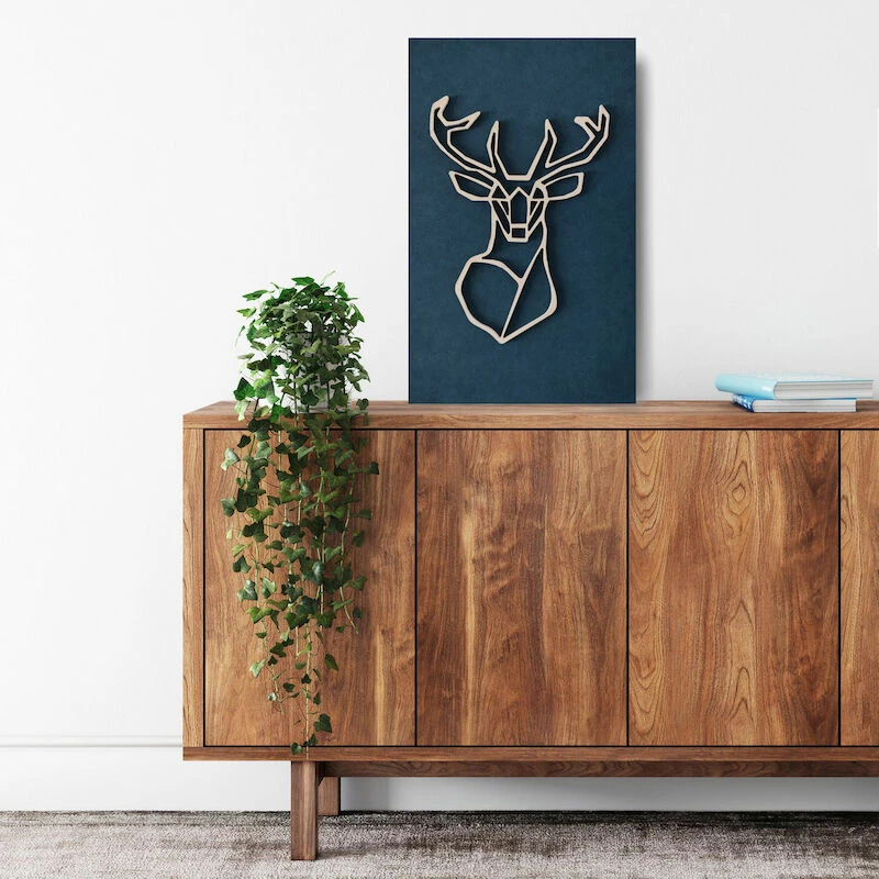 Koivuiset Leather Peura Taulu 37x57 Cm Petrooli 3 Koivuiset Leather Peura Taulu 37x57 Cm Petrooli - Image 3