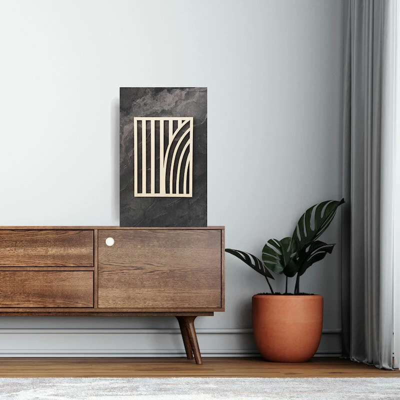 Koivuiset Taipuva Metsä Marmori Akustiikkataulu 36x56 Cm Hiekka 3 Koivuiset Taipuva Metsä Marmori Akustiikkataulu 36x56 Cm Hiekka - Image 3