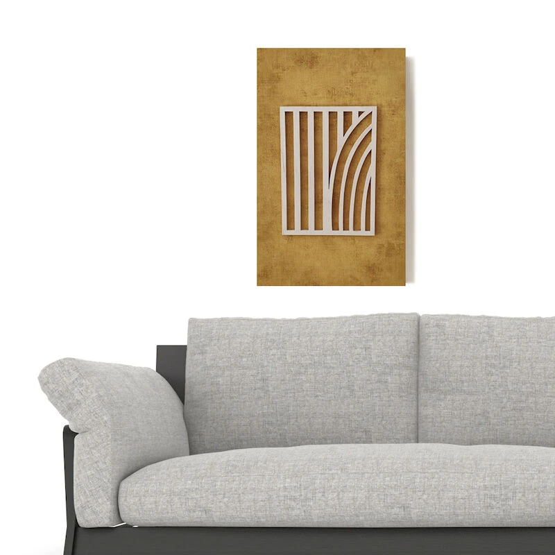 Koivuiset Taipuva Metsä Taulu Okra 37x57cm 4 Koivuiset Taipuva Metsä Taulu Okra 37x57cm - Image 4