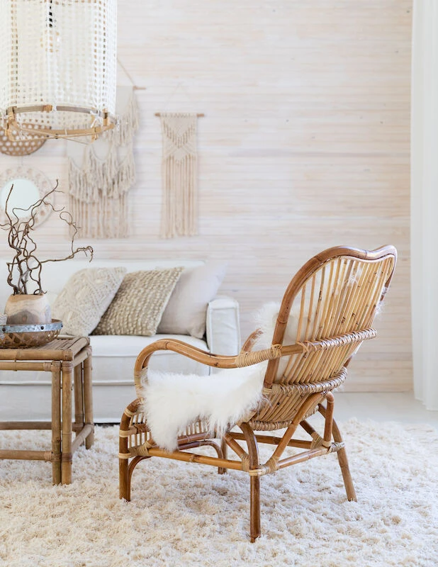 Korte Rottinkituoli Luonnonväri 6 Korte Rottinkituoli Luonnonväri - Image 6