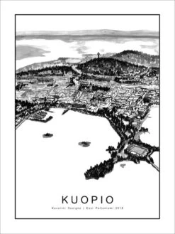 Kaverini Sella Kuopio Kaupunkijuliste 30x40 Cm -Yleinen Kotikauppa kuopio30x40