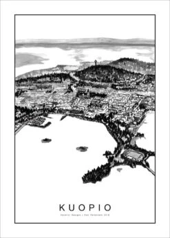 Kaverini Sella Kuopio Kaupunkijuliste 30x40 Cm -Yleinen Kotikauppa kuopio50x70gimp 1