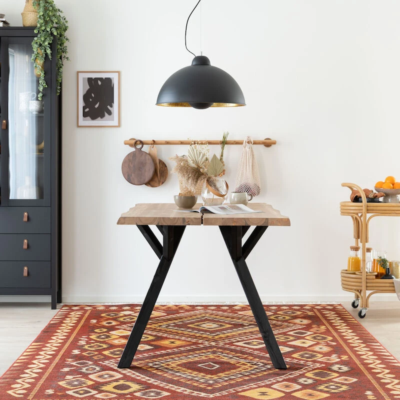 Lana Lankkupöytä 150x88 Cm Antiikkipetsattu/musta 3 Lana Lankkupöytä 150x88 Cm Antiikkipetsattu/musta - Image 3