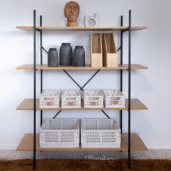 4Living Lehtikotelo Bambu -Yleinen Kotikauppa lankku avohylly 1