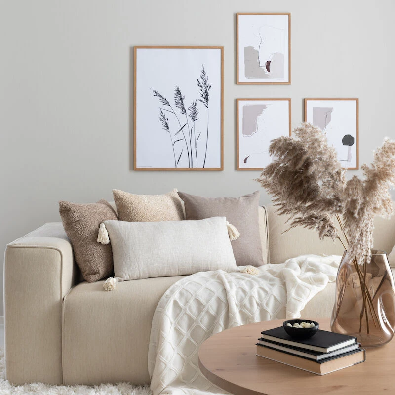 Line Koristetyyny Tupsuilla 30x60 Cm Vaalea Hiekka 1 Line Koristetyyny Tupsuilla 30x60 Cm Vaalea Hiekka