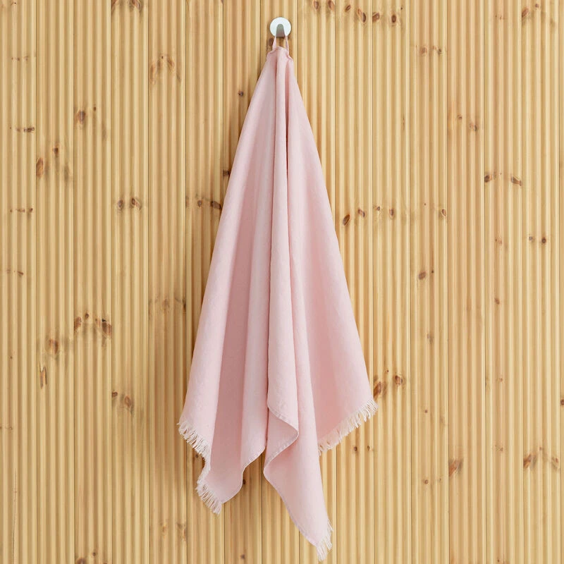 Linnea Pellava Kylpypyyhe Hapsuilla 68x140 Cm Valkoinen 3 Linnea Pellava Kylpypyyhe Hapsuilla 68x140 Cm Valkoinen - Image 3