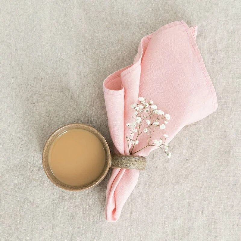 Linnea Pellava Lautasliina 2 Kpl Setti Vaalea Rosa 3 Linnea Pellava Lautasliina 2 Kpl Setti Vaalea Rosa - Image 3